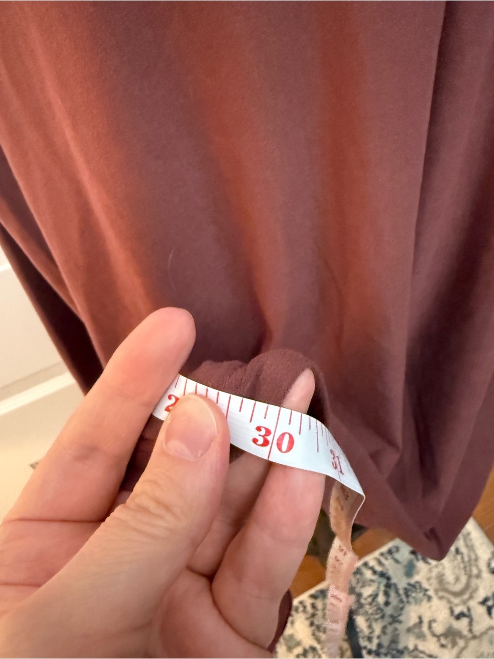 white birch V-Neck Long Sleeve Top in mauve - Picture 6 of 8